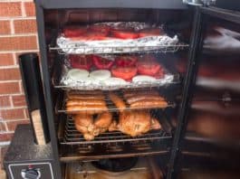 smoking vegetables in the electric smoker