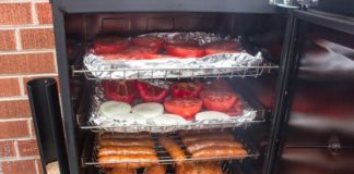 smoking vegetables in the electric smoker